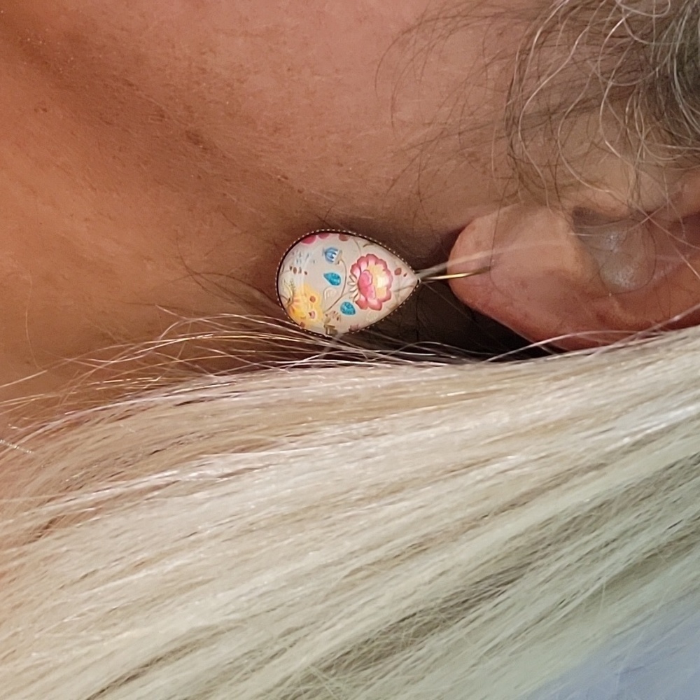English Garden Drop Earrings - Picture 2 of 7
